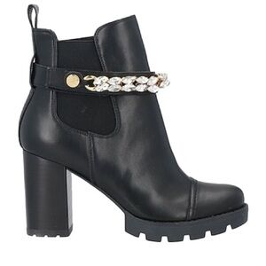 GUESS Ankle Boots with Chain Detail Ankle Strap in box